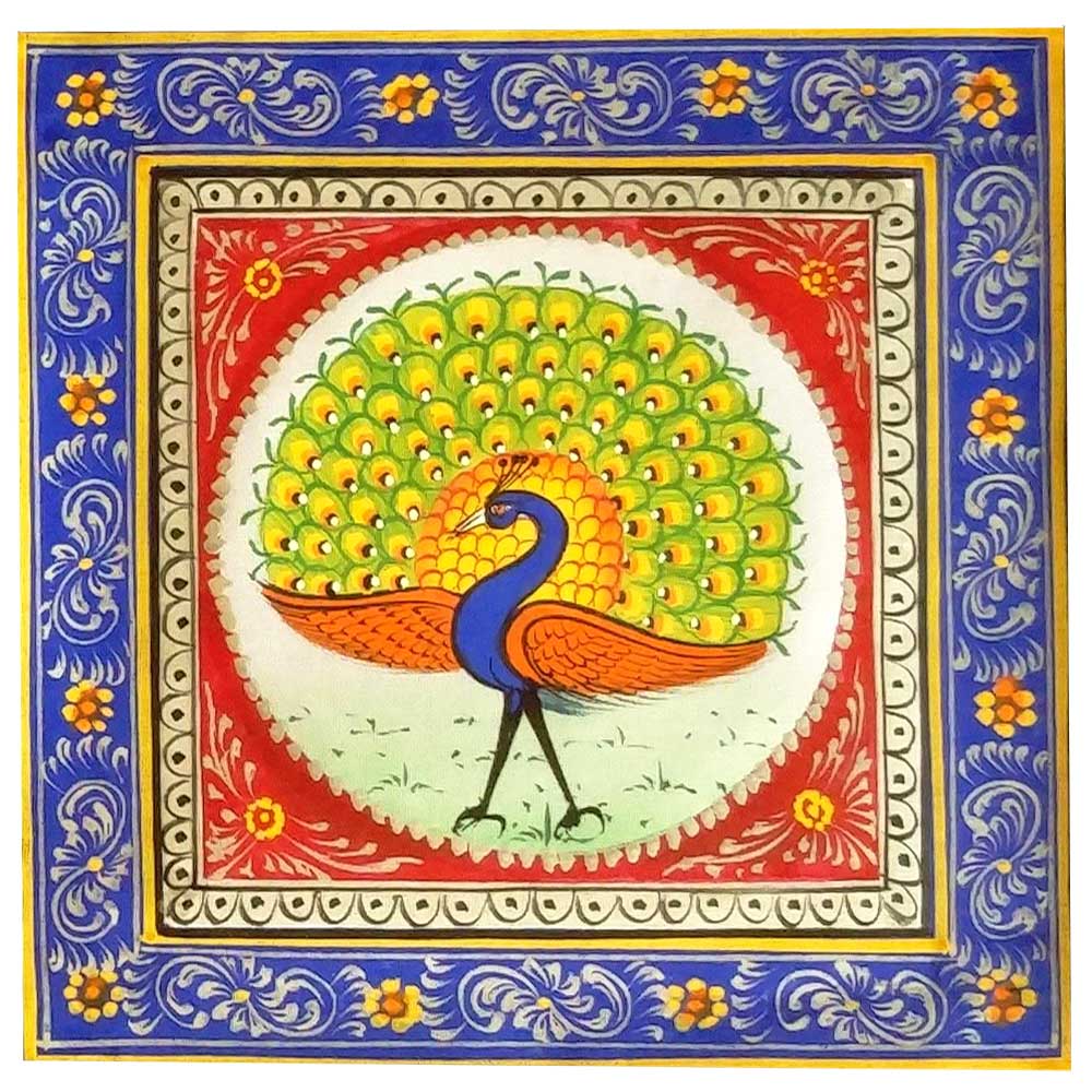 Puchwai Peacock Painting